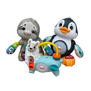 Fisher Price Linkimals Llama Penguin Sloth Teaching Game Song Dancing Toy Smooth